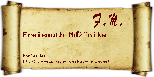 Freismuth Mónika névjegykártya