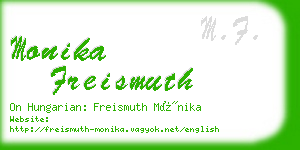 monika freismuth business card